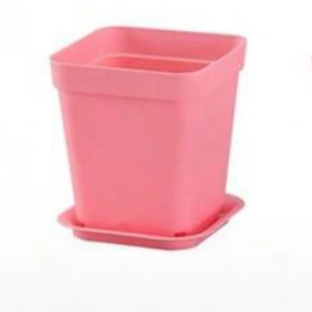 Plastic Succulent Planters w/ Trays- New -Set of 26 includes 13 pink & 13 white